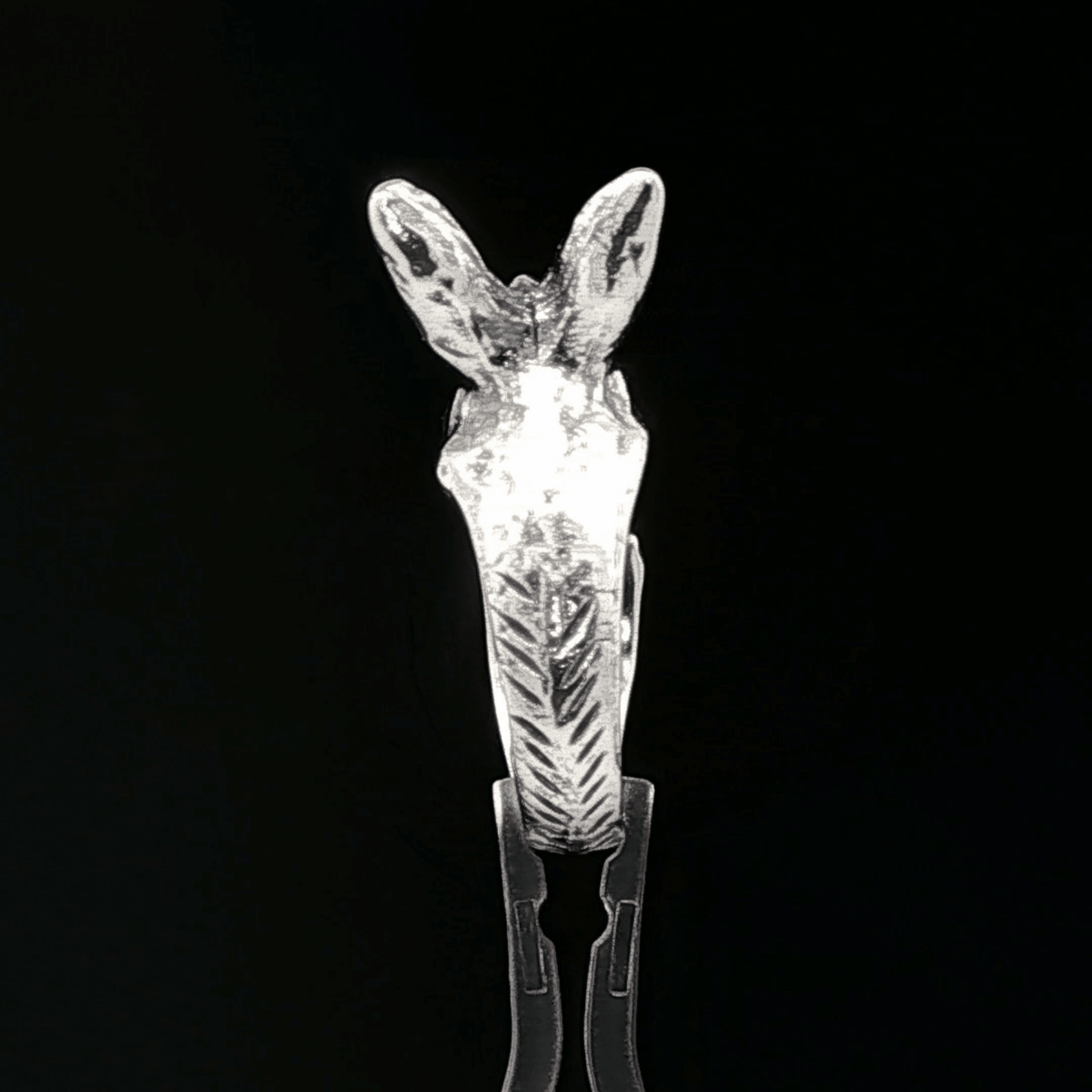 Adjustable bunny rabbit ring by Le Dragon Argenté – cute animal-themed jewellery for nature lovers and whimsical accessory fans.