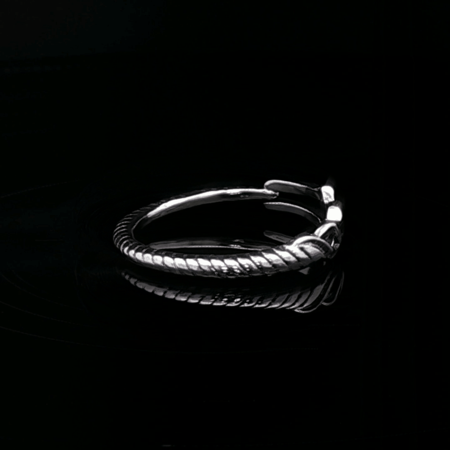 Adjustable NGA Spear Ring - Le Dragon Argenté - adjustable ring - anime - antique bronze ring