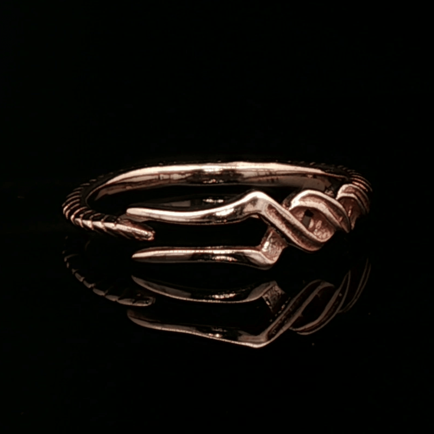 Adjustable NGA Spear Ring - Le Dragon Argenté - adjustable ring - anime - antique bronze ring