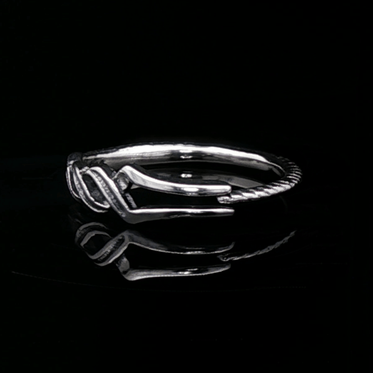 Adjustable NGA Spear Ring - Le Dragon Argenté - adjustable ring - anime - antique bronze ring