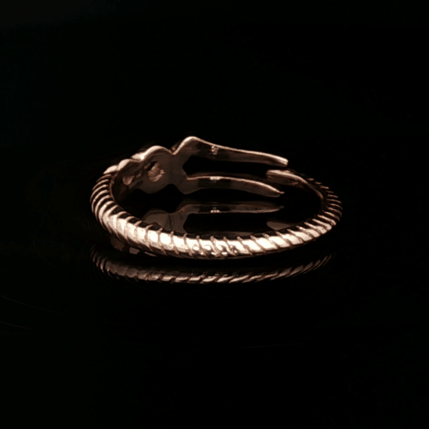 Adjustable NGA Spear Ring - Le Dragon Argenté - adjustable ring - anime - antique bronze ring