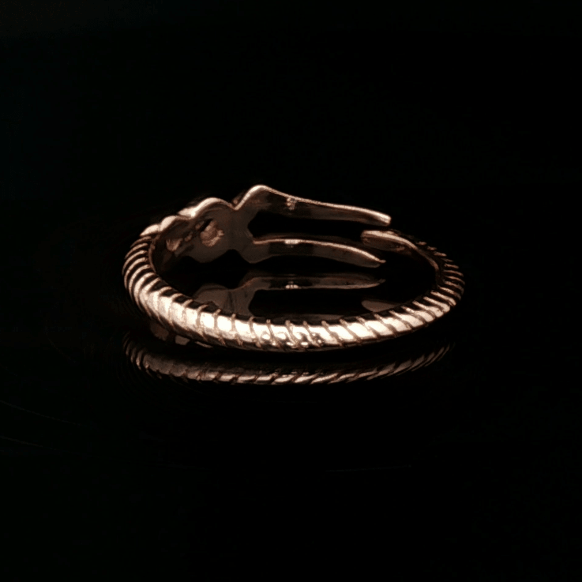 Adjustable NGA Spear Ring - Le Dragon Argenté - adjustable ring - anime - antique bronze ring