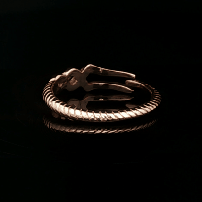 Adjustable NGA Spear Ring - Le Dragon Argenté - adjustable ring - anime - antique bronze ring