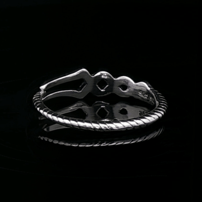 Adjustable NGA Spear Ring - Le Dragon Argenté - adjustable ring - anime - antique bronze ring