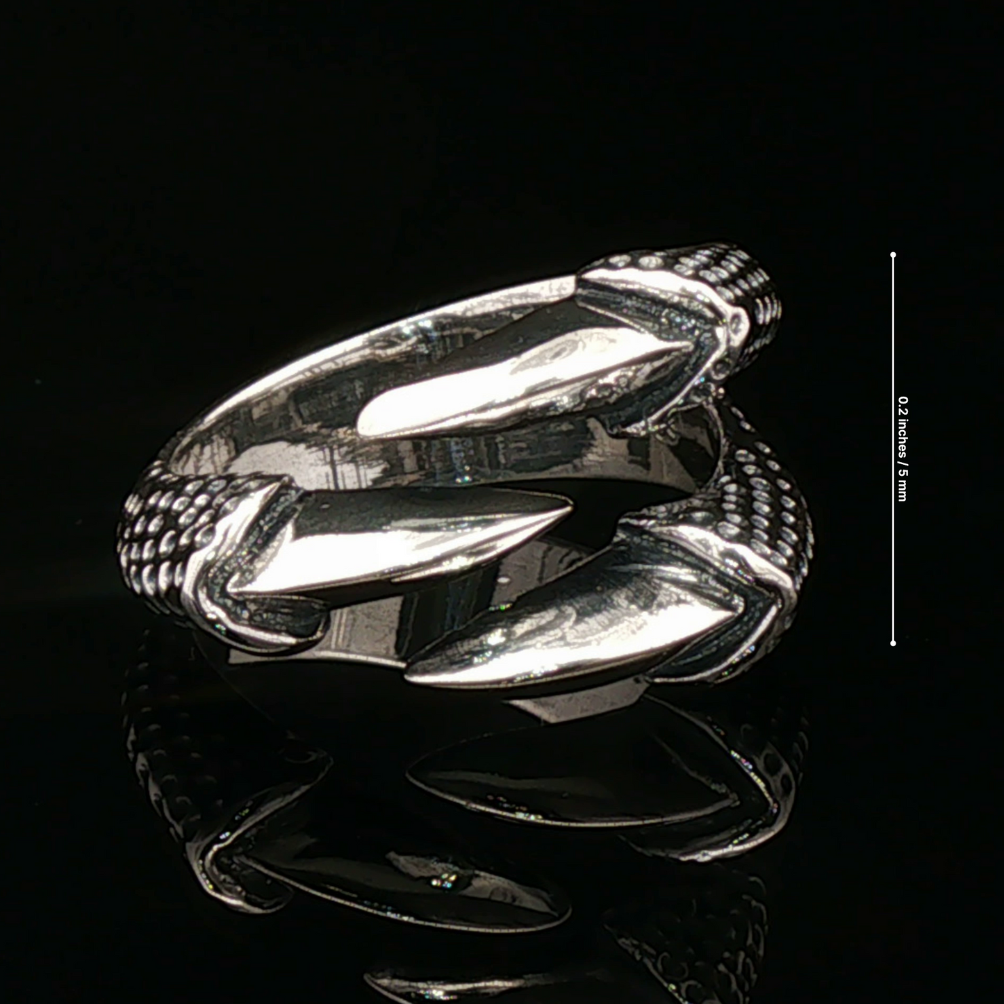 Adjustable Dragon Claw Ring - Le Dragon Argenté
