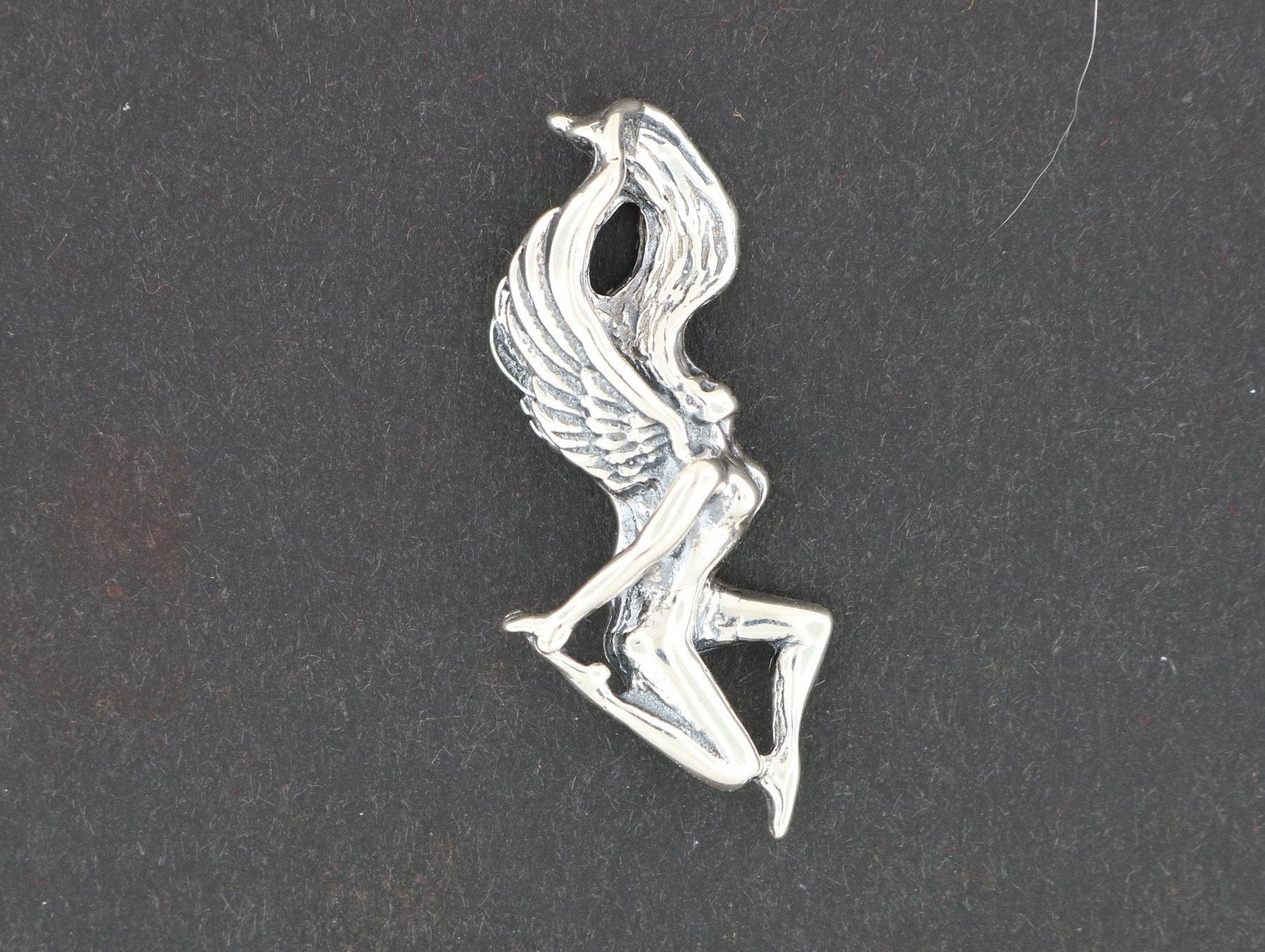 Angel pendant in Sterling Silver or Antique Bronze - Le Dragon Argenté