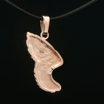 Angel Wing Pendant in Antique Bronze - Le Dragon Argenté - Live Sale - 