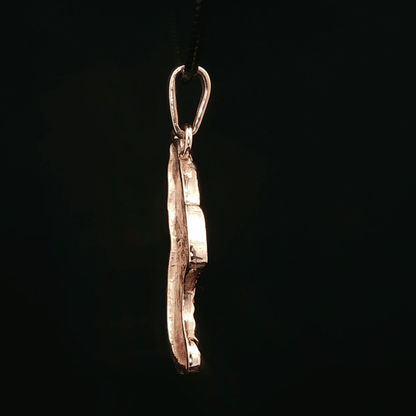 Angel Wing Pendant in Antique Bronze - Le Dragon Argenté - Live Sale - 