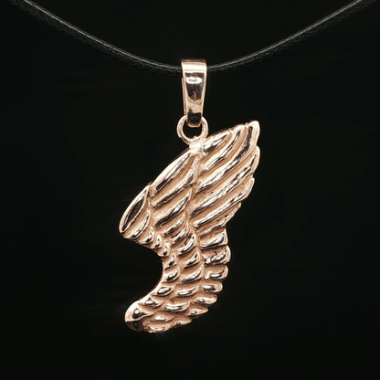 Angel Wing Pendant in Antique Bronze - Le Dragon Argenté - Live Sale - 