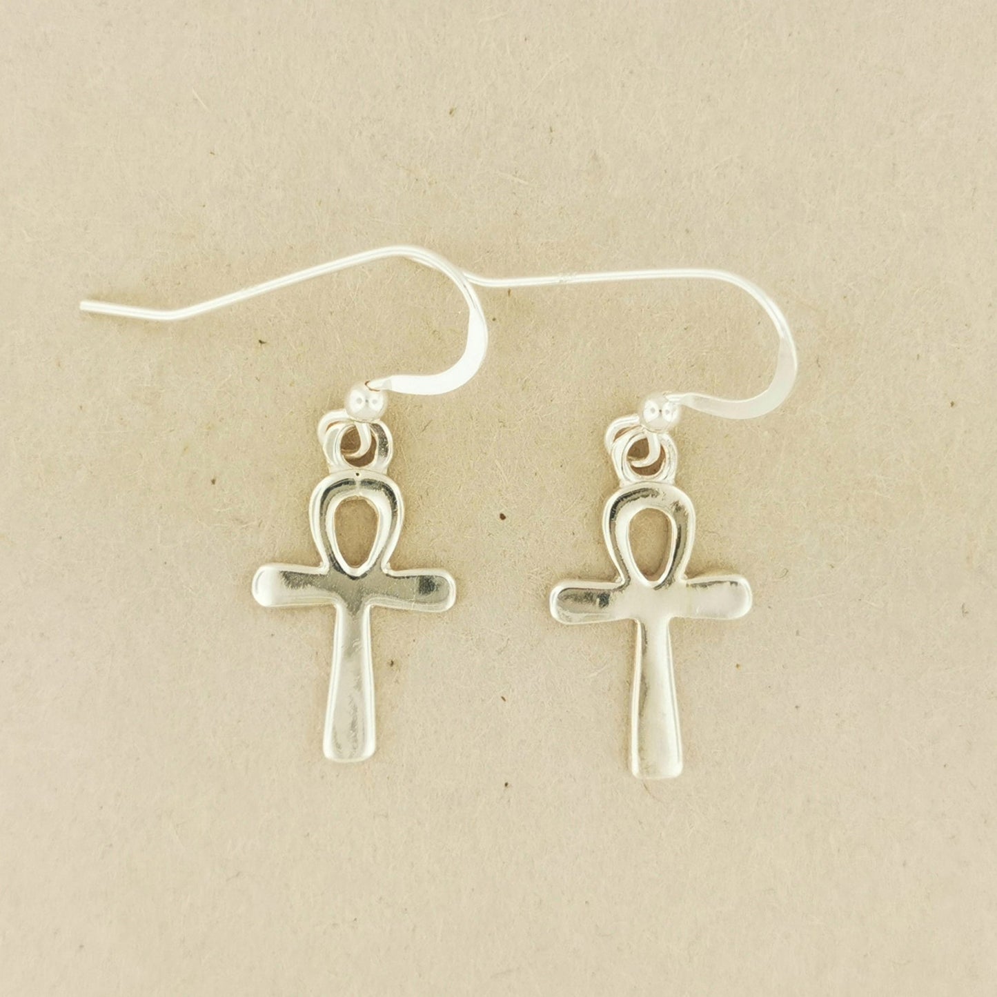 Ankh Charm Earrings - Le Dragon Argenté