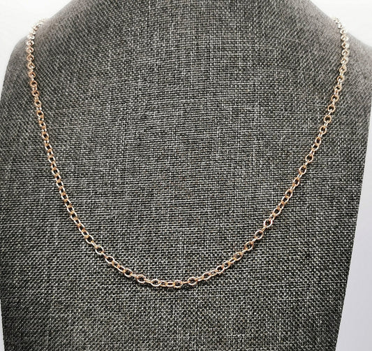 Antique Bronze 3mm Oval Cable Chain Made to Order - Le Dragon Argenté