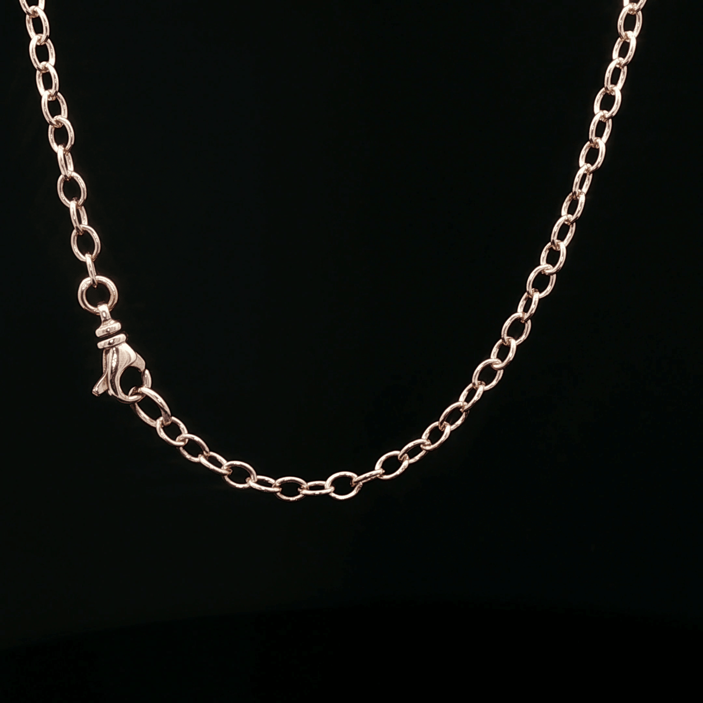 Antique Bronze 3mm Oval Cable Chain Made to Order - Le Dragon Argenté