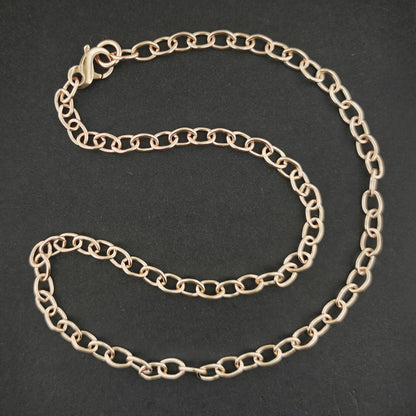 Antique Bronze 5.6mm Oval Cable Chain Made to Order - Le Dragon Argenté