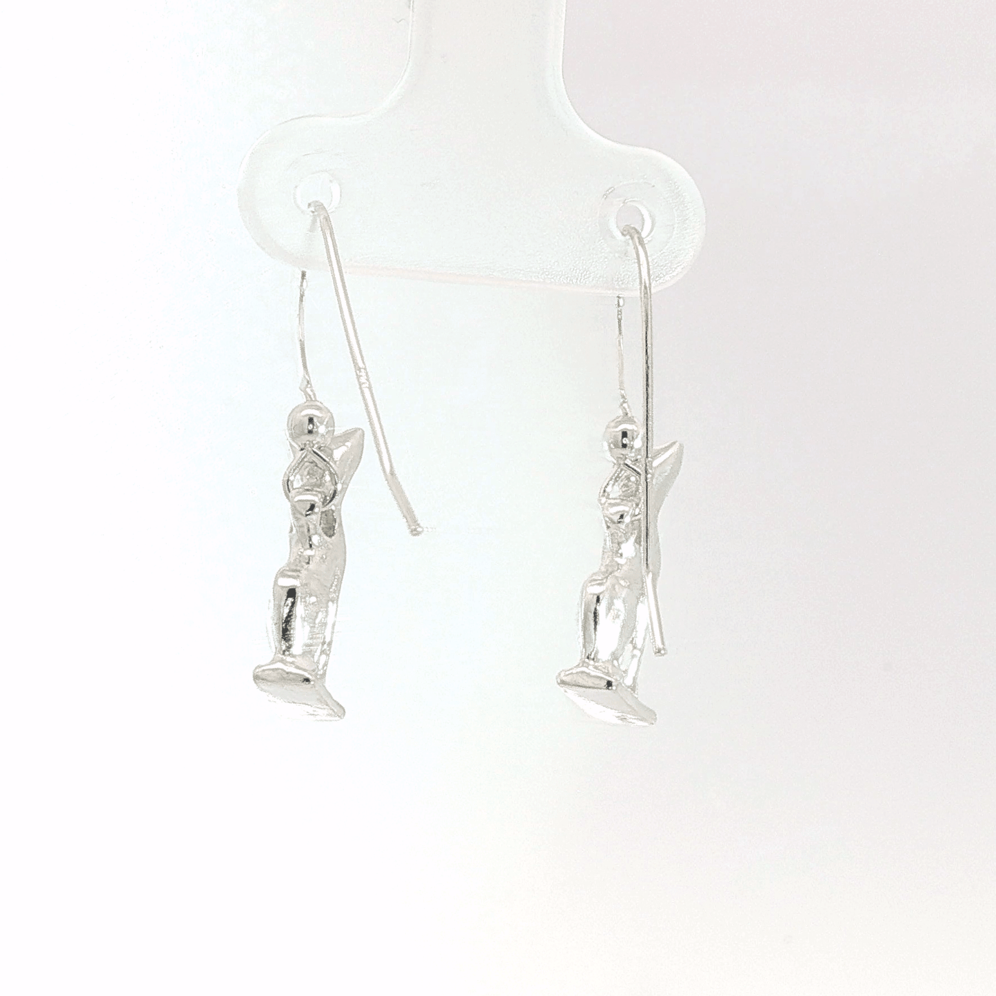 Handcrafted Bastet Cat Charm Earrings in sterling silver, antique bronze, or stainless steel by Le Dragon Argenté. Inspired by the Egyptian goddess Bastet, symbol of protection, joy, and feminine strength. These detailed feline earrings are perfect for mythology lovers, cat enthusiasts, and fans of Egyptian-inspired jewelry with spiritual meaning.