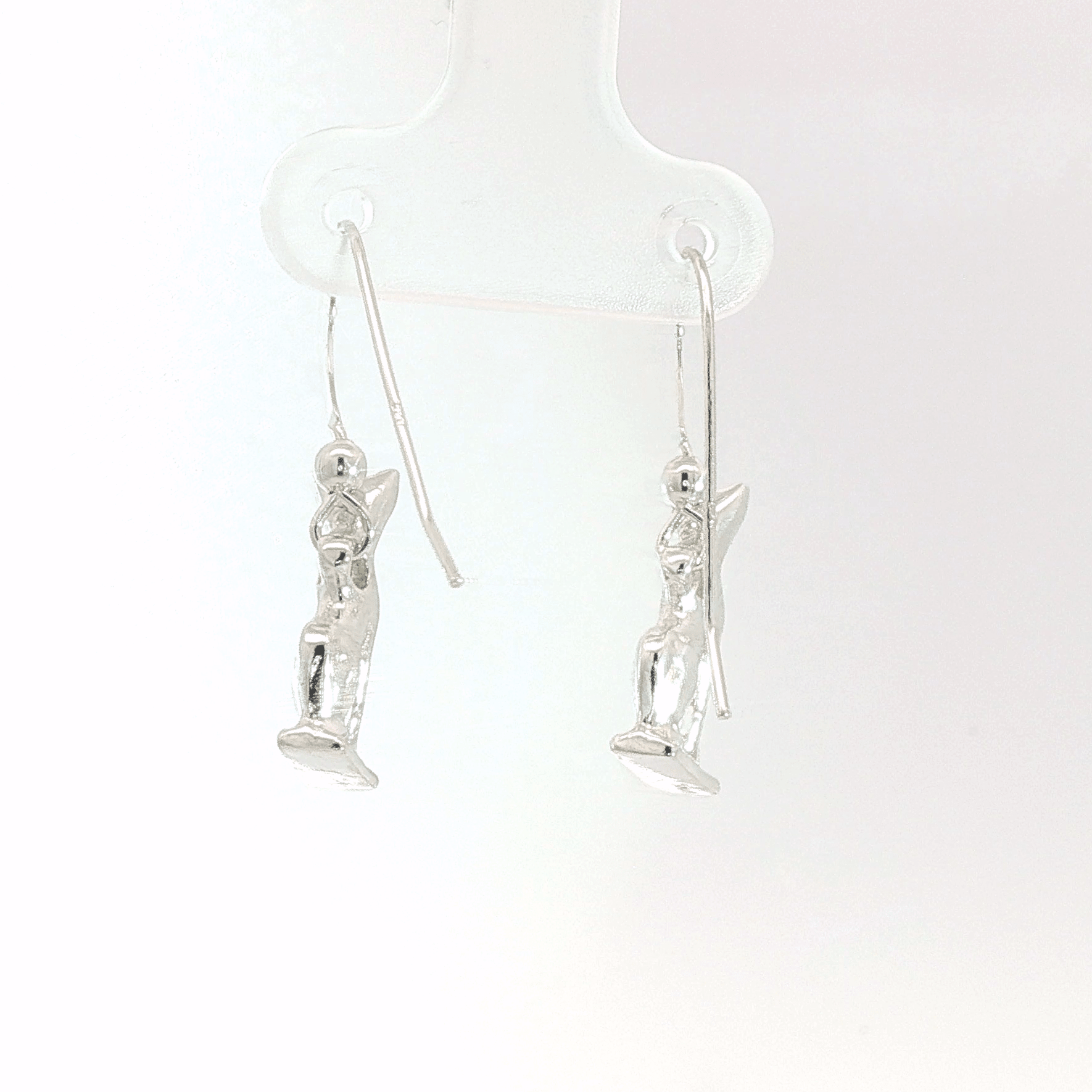 Handcrafted Bastet Cat Charm Earrings in sterling silver, antique bronze, or stainless steel by Le Dragon Argenté. Inspired by the Egyptian goddess Bastet, symbol of protection, joy, and feminine strength. These detailed feline earrings are perfect for mythology lovers, cat enthusiasts, and fans of Egyptian-inspired jewelry with spiritual meaning.