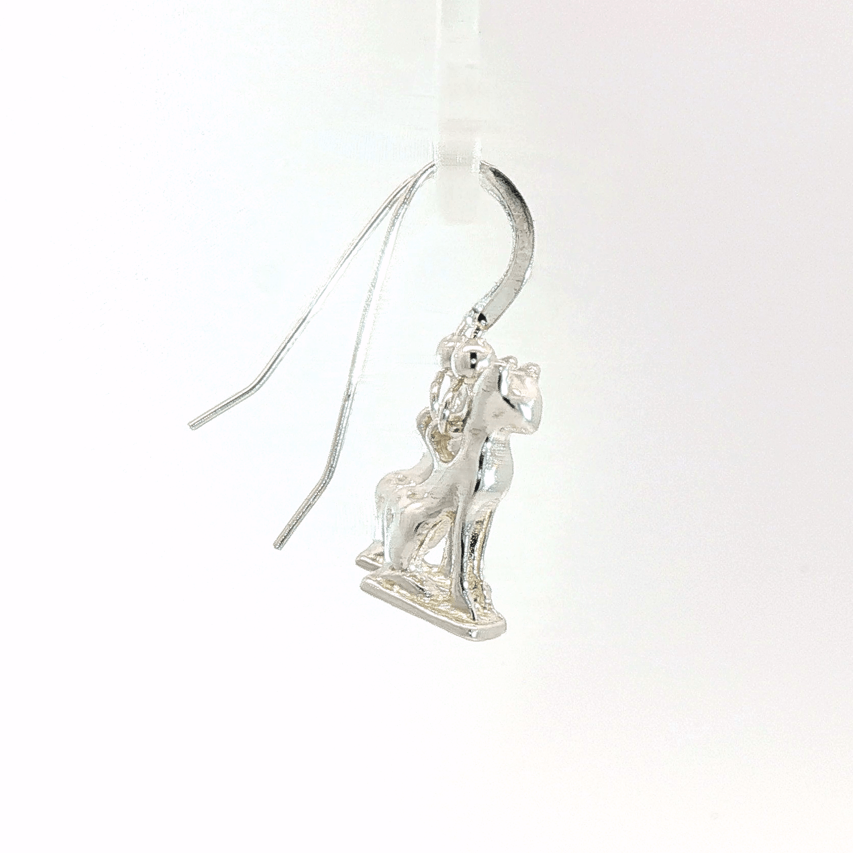Handcrafted Bastet Cat Charm Earrings in sterling silver, antique bronze, or stainless steel by Le Dragon Argenté. Inspired by the Egyptian goddess Bastet, symbol of protection, joy, and feminine strength. These detailed feline earrings are perfect for mythology lovers, cat enthusiasts, and fans of Egyptian-inspired jewelry with spiritual meaning.