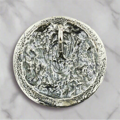 Bear Medallion Pendant in Sterling Silver, Bronze or Stainless Steel - Le Dragon Argenté - animal jewelry - animal pendant - Animal Totem