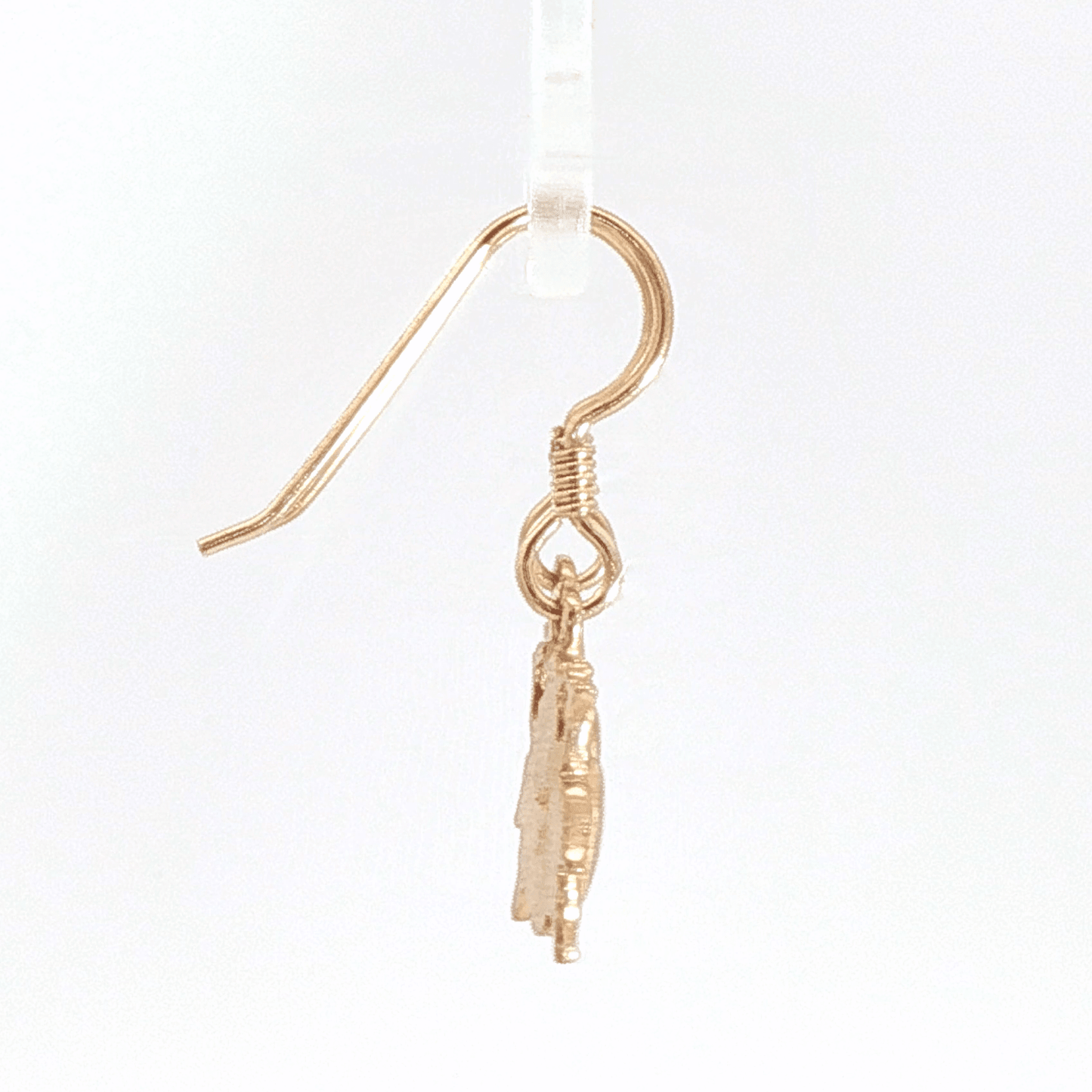 Beetle charm earrings nature inspired insect jewellery - Le Dragon Argenté