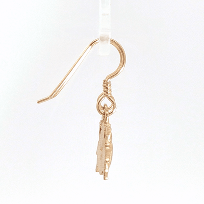 Beetle charm earrings nature inspired insect jewellery - Le Dragon Argenté