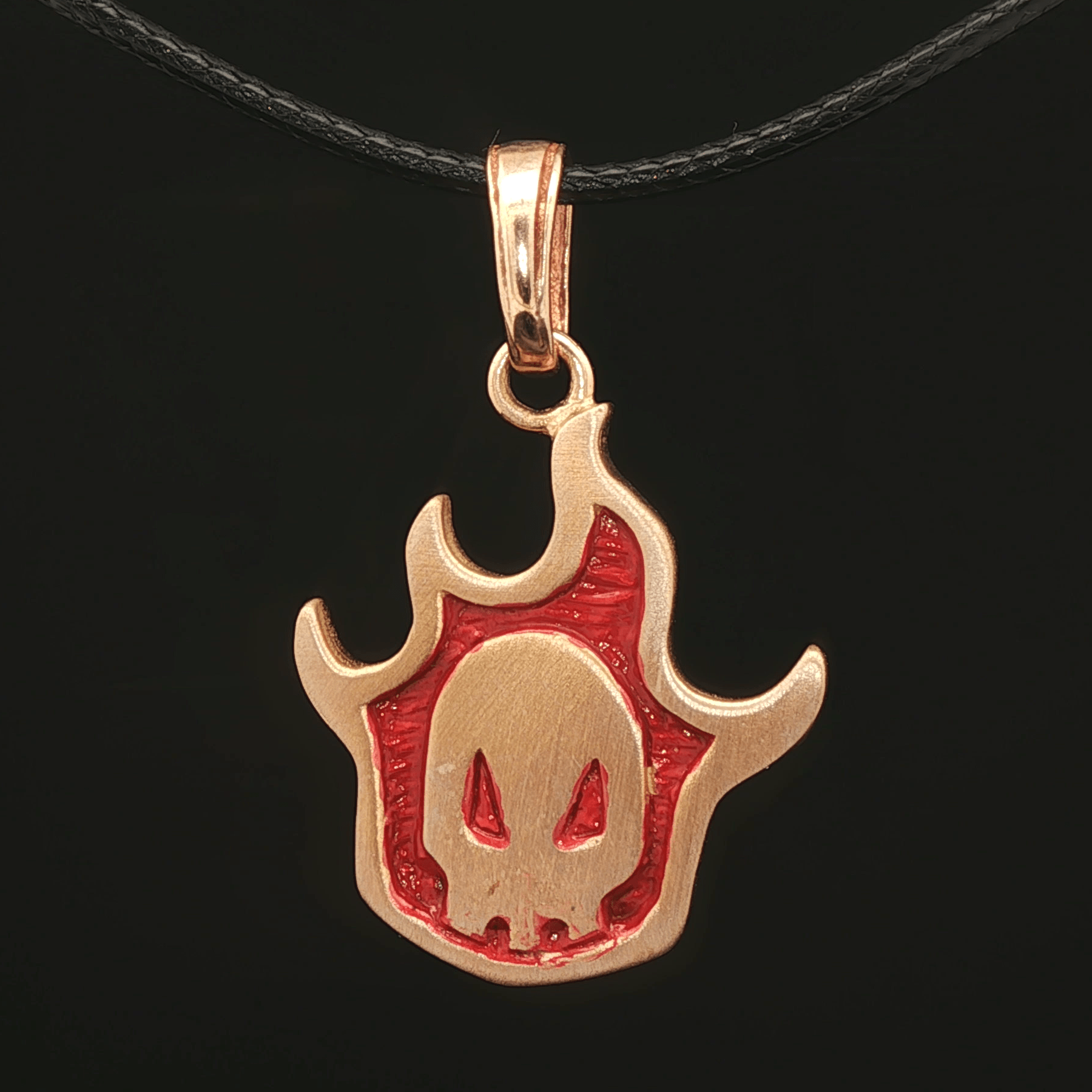 Bleach Pendant in Antique Bronze with Enamel - Le Dragon Argenté - Live Sale - 