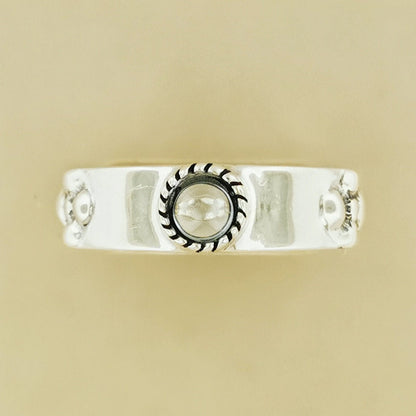 Braidless Howls Moving Castle Ring in Sterling Silver with Imitation Birthstones - Le Dragon Argenté