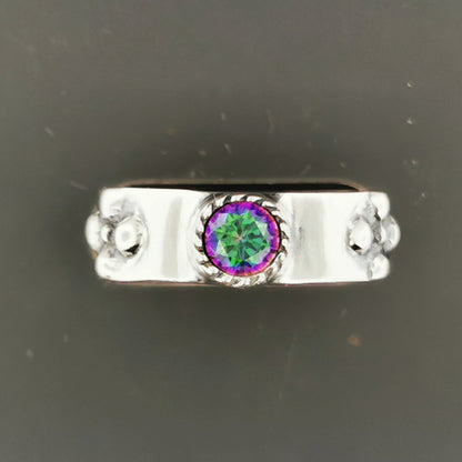 Braidless Howls Moving Castle Ring in Sterling Silver with Imitation Birthstones - Le Dragon Argenté