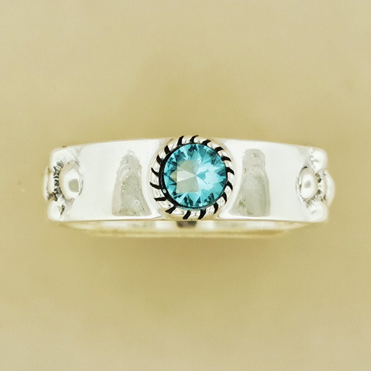 Braidless Howls Moving Castle Ring in Sterling Silver with Imitation Birthstones - Le Dragon Argenté