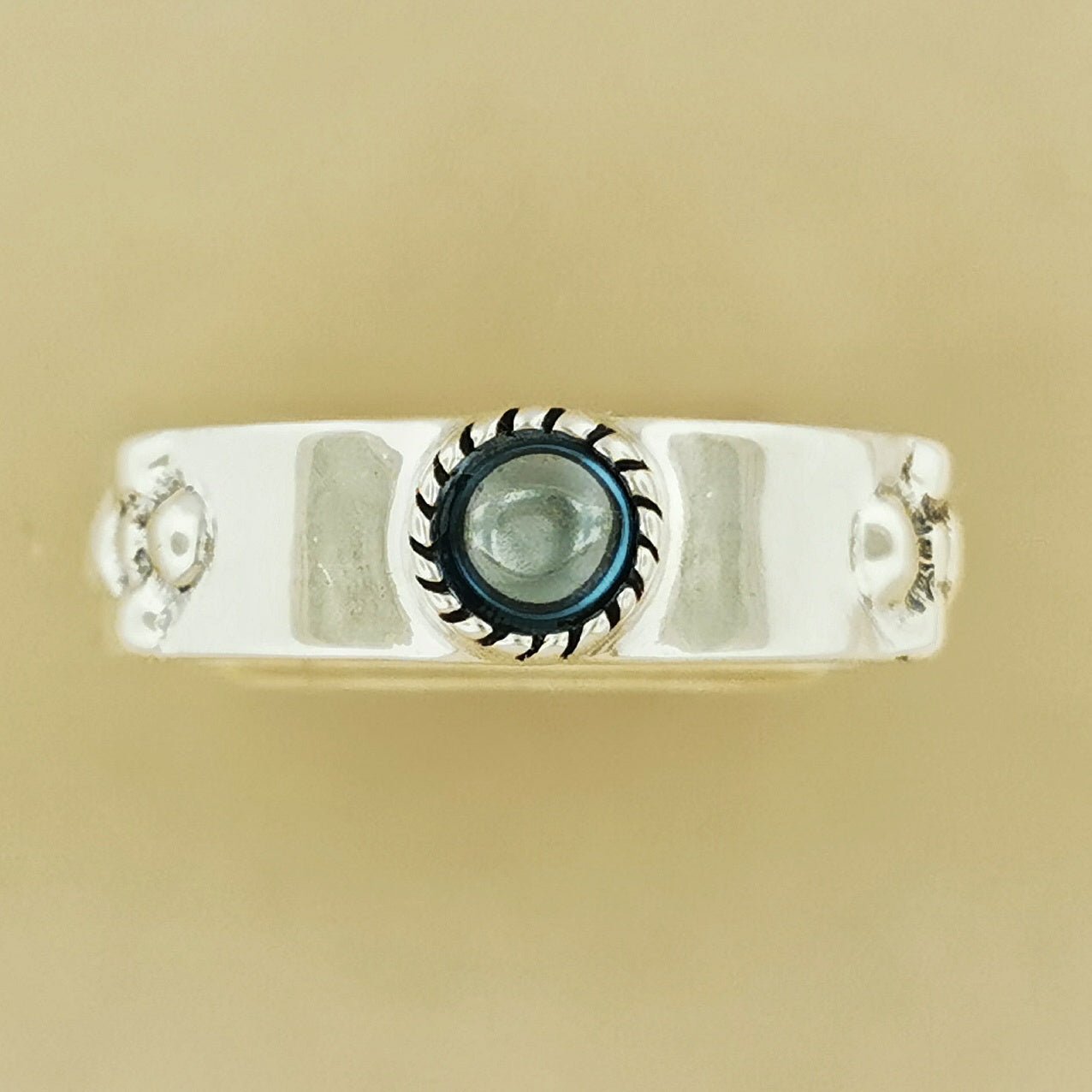 Braidless Howls Moving Castle Ring in Sterling Silver with Imitation Birthstones - Le Dragon Argenté