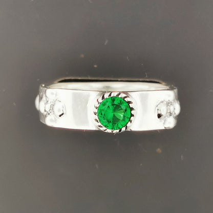 Braidless Howls Moving Castle Ring in Sterling Silver with Imitation Birthstones - Le Dragon Argenté