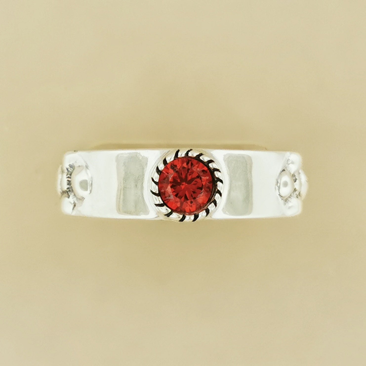 Braidless Howls Moving Castle Ring in Sterling Silver with Imitation Birthstones - Le Dragon Argenté