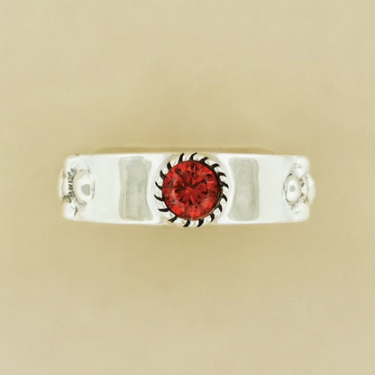 Braidless Howls Moving Castle Ring in Sterling Silver with Imitation Birthstones - Le Dragon Argenté