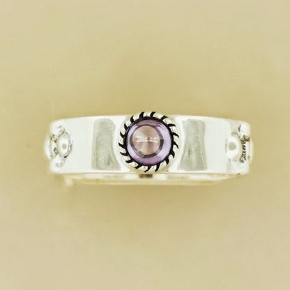 Braidless Howls Moving Castle Ring in Sterling Silver with Imitation Birthstones - Le Dragon Argenté