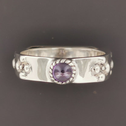 Braidless Howls Moving Castle Ring in Sterling Silver with Imitation Birthstones - Le Dragon Argenté