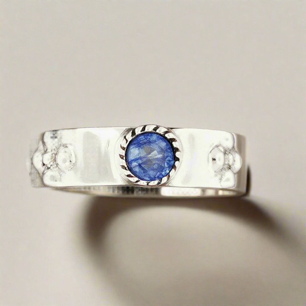 Braidless Howls Moving Castle Ring in Sterling Silver with Natural Gemstones - Le Dragon Argenté