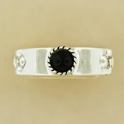 Braidless Howls Moving Castle Ring in Sterling Silver with Natural Gemstones - Le Dragon Argenté