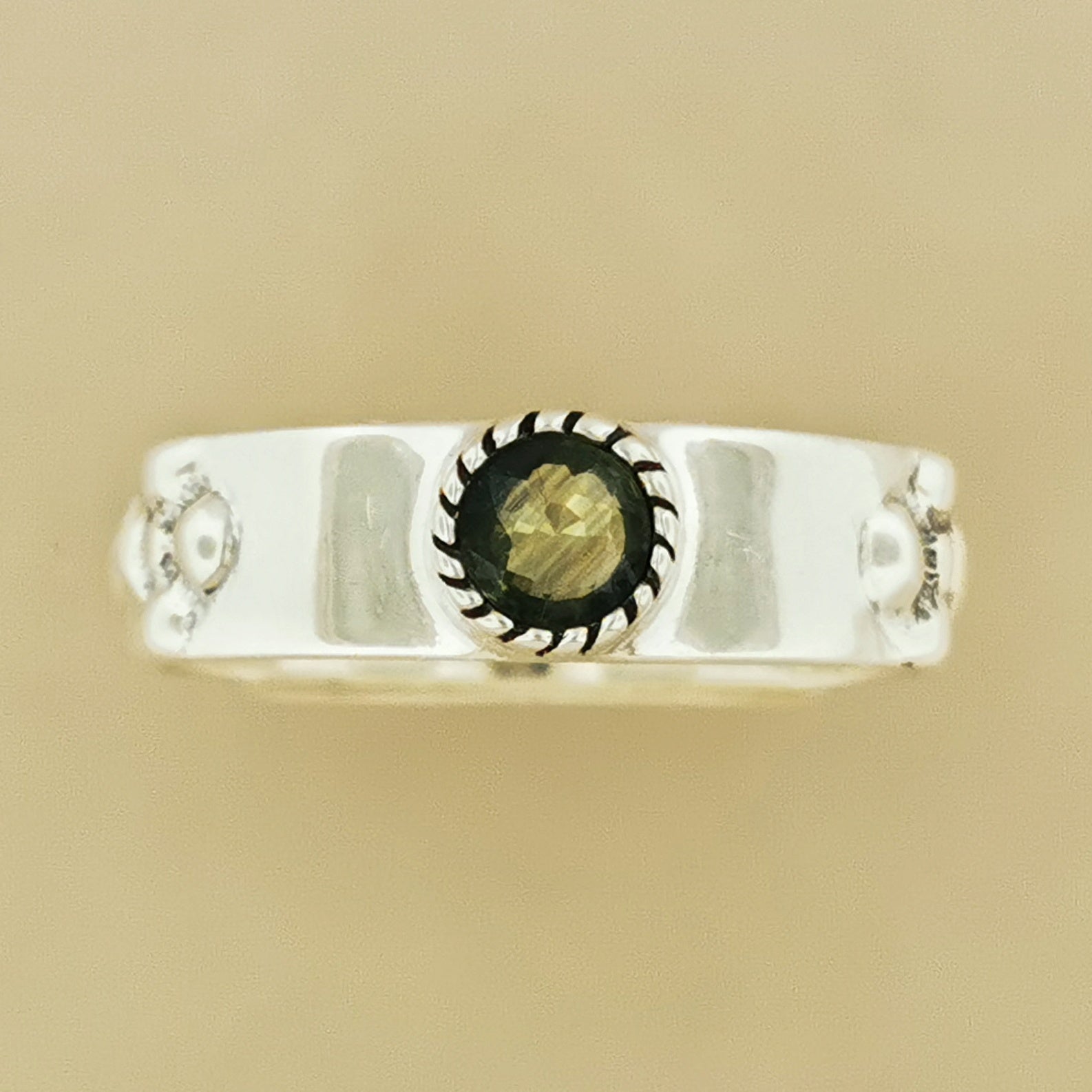 Braidless Howls Moving Castle Ring in Sterling Silver with Natural Gemstones - Le Dragon Argenté