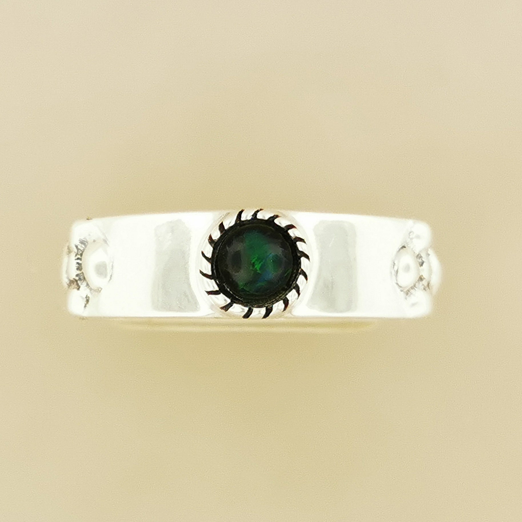 Braidless Howls Moving Castle Ring in Sterling Silver with Natural Gemstones - Le Dragon Argenté