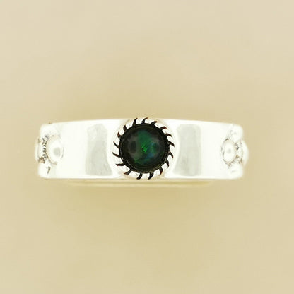 Braidless Howls Moving Castle Ring in Sterling Silver with Natural Gemstones - Le Dragon Argenté