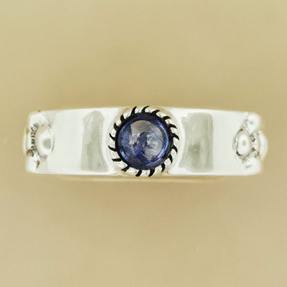 Braidless Howls Moving Castle Ring in Sterling Silver with Natural Gemstones - Le Dragon Argenté