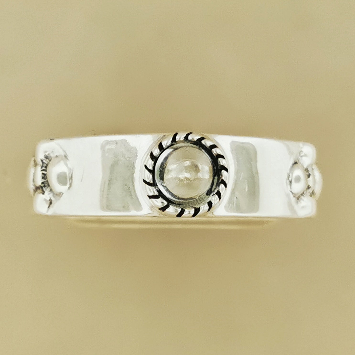 Braidless Howls Moving Castle Ring in Sterling Silver with Natural Gemstones - Le Dragon Argenté