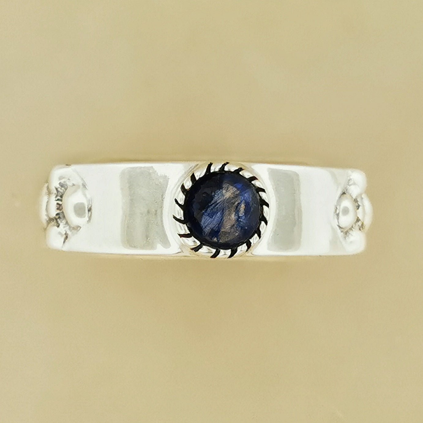 Braidless Howls Moving Castle Ring in Sterling Silver with Natural Gemstones - Le Dragon Argenté