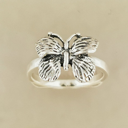 butterfly ring in sterling silver, silver butterfly ring, sterling silver butterfly ring, silver butterfly jewelry, silver butterfly jewellery, butterfly ring, butterfly jewelry, butterfly jewellery, mariposa ring, silver mariposa ring, free spirit ring, gift for girlfriend, gift for daughter, silver everyday ring, silver insect ring, butterfly lover jewelry, butterfly lover jewellery, butterfly ring gift