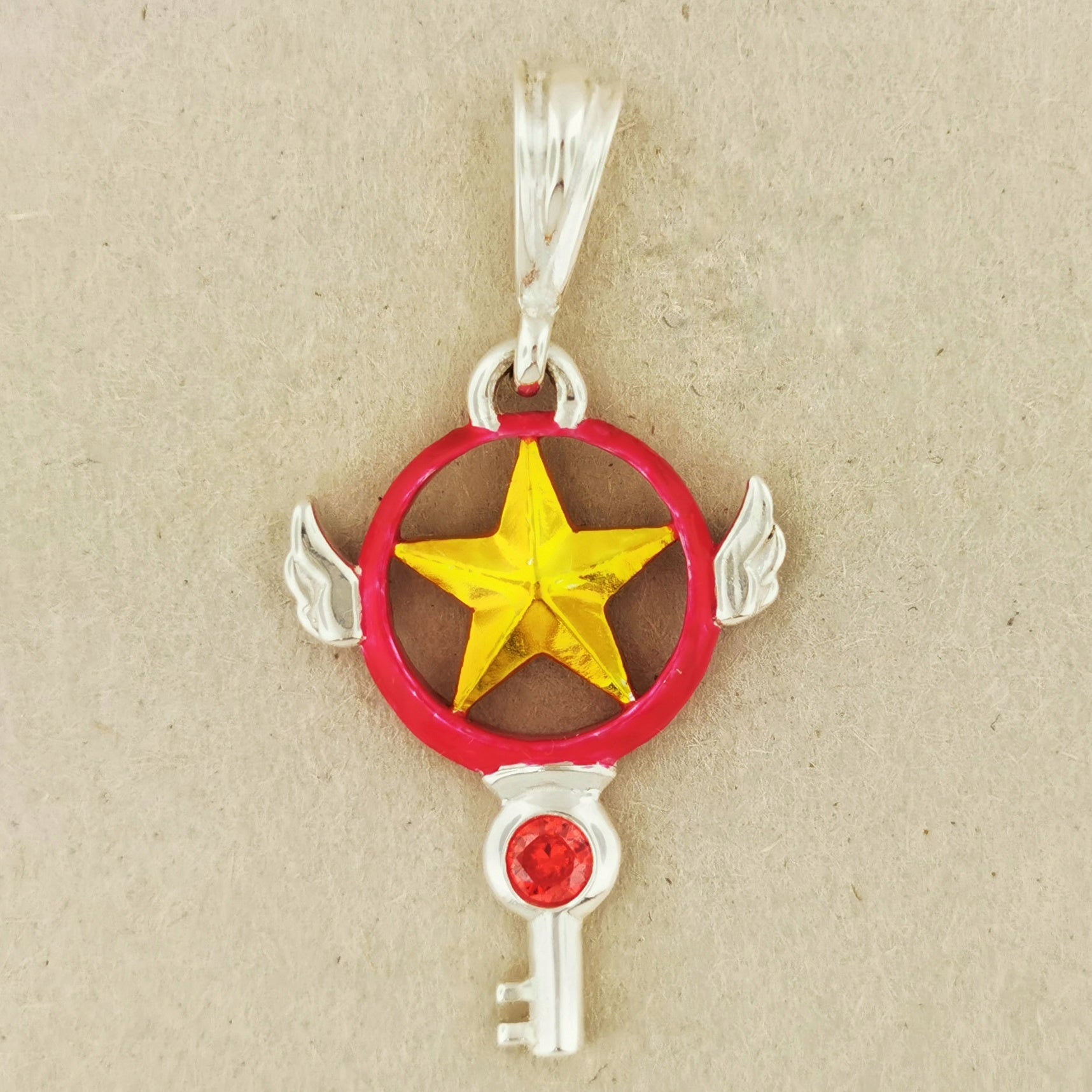 Card Captor Sakura Star Key Pendant - Le Dragon Argenté