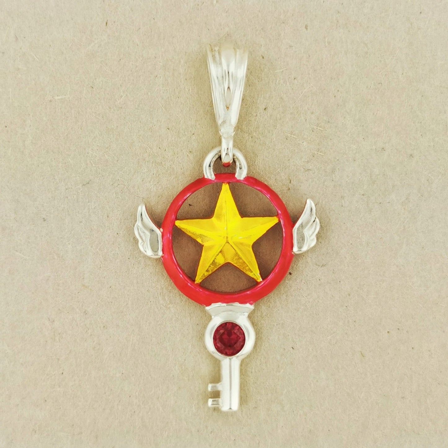 Card Captor Sakura Star Key Pendant - Le Dragon Argenté