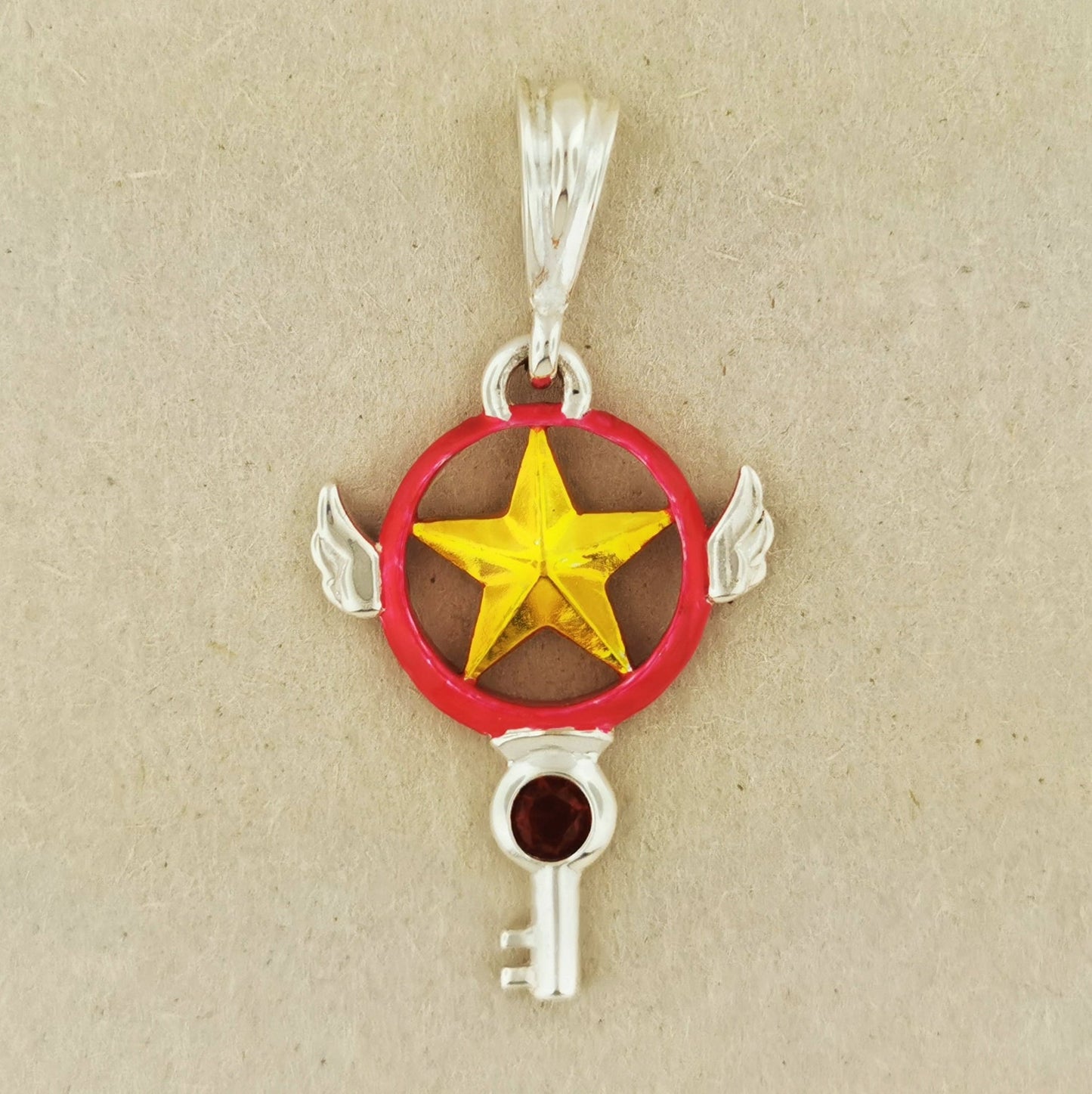 Card Captor Sakura Star Key Pendant - Le Dragon Argenté