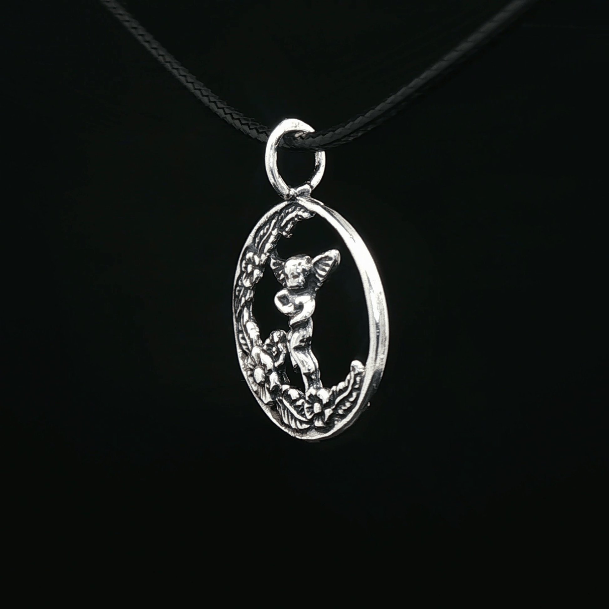 Cherub Charm Pendant in Sterling Silver - Le Dragon Argenté - Live Sale - 