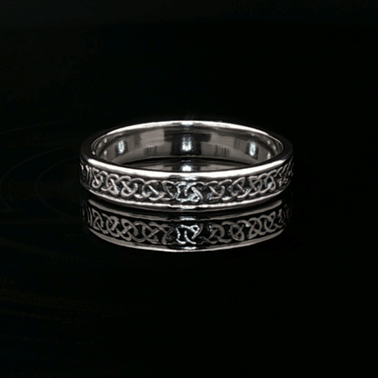 Claddagh Band in Sterling Silver - Le Dragon Argenté
