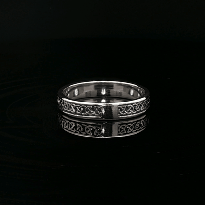 Claddagh Band in Sterling Silver - Le Dragon Argenté