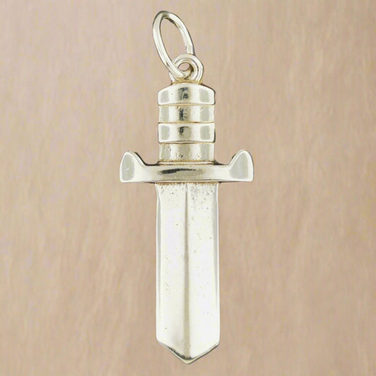 Classic Zelda Sword Pendant in Sterling Silver or Antique Bronze - Le Dragon Argenté