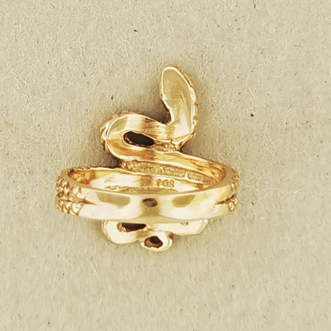 Coiled Snake Ring in Sterling Silver or Antique Bronze - Le Dragon Argenté